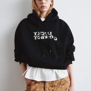 Oversized hoodie with print