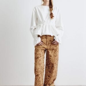 Boyfriend fit jeans with print