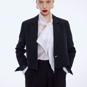 Single-breasted cropped