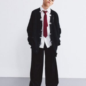 Knitted grunge cardigan for kids