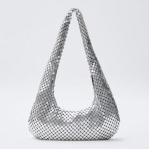 Metal hobo bag